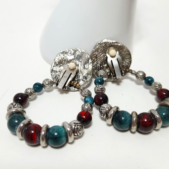 Indian Chief Headdress Clip On Earrings. - Picture 4 of 4